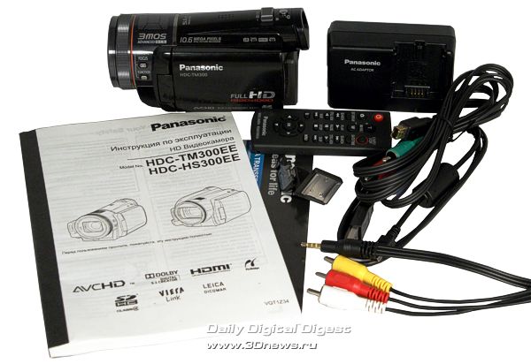 Комплектация Panasonic HDC-TM300