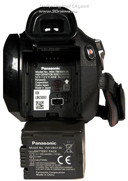 Panasonic HDC-TM300 тыл