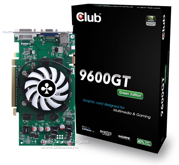 Club 3D 9600GT Green Edition 512MB