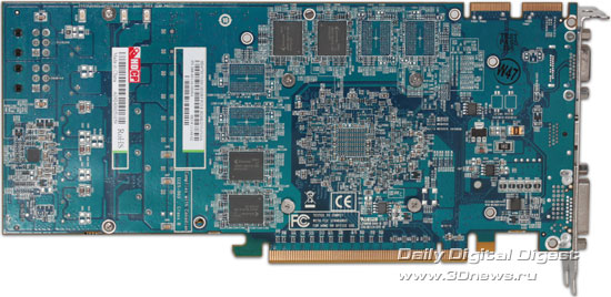 Видеокарта Sapphire Radeon HD 4730 вид сзади