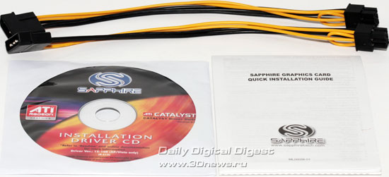Комплектация Sapphire Radeon HD 4730