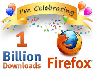 Firefox celebrating