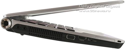Sony VGN-SR21RM. Вид слева