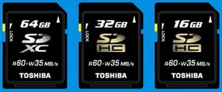 новые карты памяти Toshiba