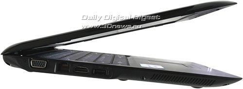 MSI X-Slim X610. Вид слева