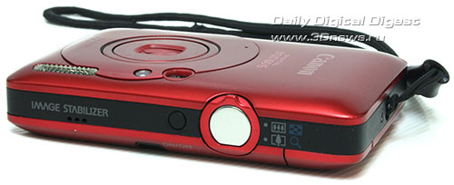 Canon IXUS 100IS. Вид сверху