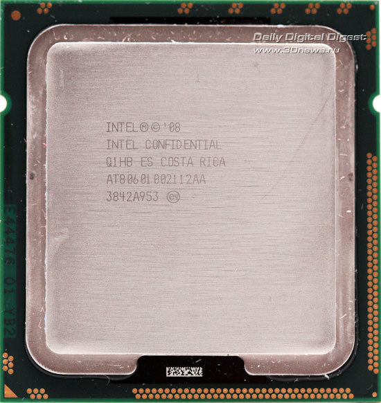 Процессор Core i7 950 сверху