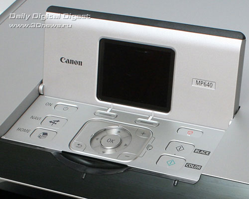 Canon PIXMA MP640. Панель управления и дисплей