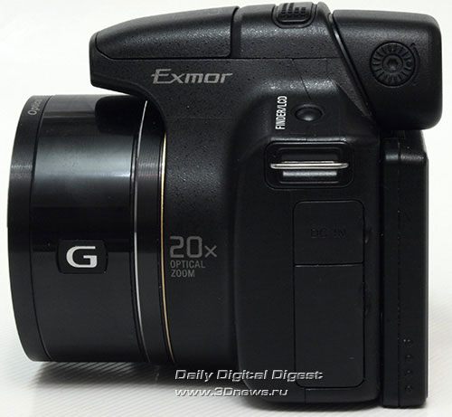 Sony CyberShot HX1. Вид слева