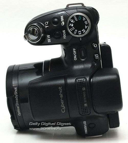 Sony CyberShot HX1. Вид сверху