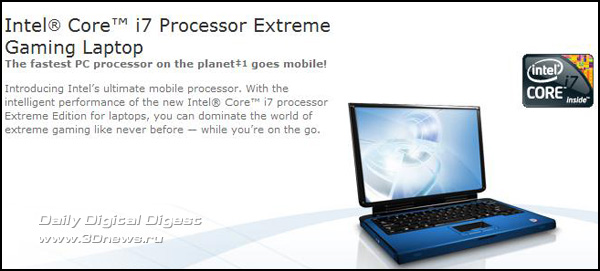 Intel Core i7 Mobile Processor Extreme Edition
