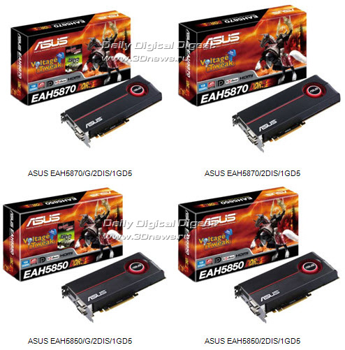 ASUS EAH5800 Series Graphics Cards