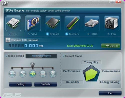 ASUS P7P55D Deluxe EPU 6-Engine