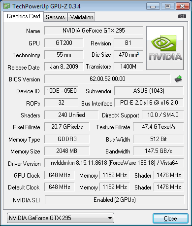 Скриншот GPU-Z