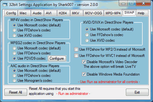 Win7codecs 2.7.4: пакет кодеков для Windows 7 145458