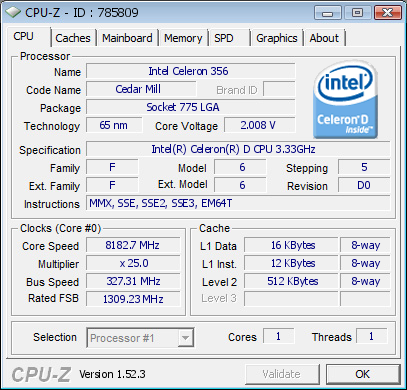 Установлен мировой рекорд по разгону CPU - 8182,7 МГц
