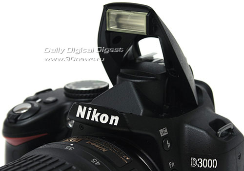 Nikon D3000. Вспышка