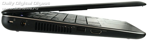 Compaq Mini 311c. Вид слева