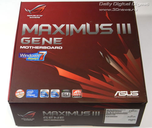ASUS Maximus III Gene упаковка