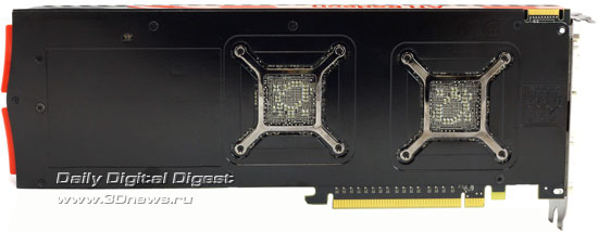 AMD Radeon HD 5970 обратная сторона
