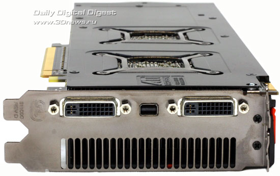 AMD Radeon HD 5970 панель вывода