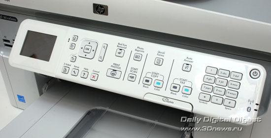 HP Photosmart Premium c309a. Панель управления
