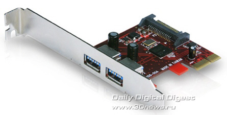 Vantec 2-Port SuperSpeed USB 3.0 PCI Express x1 Host Card