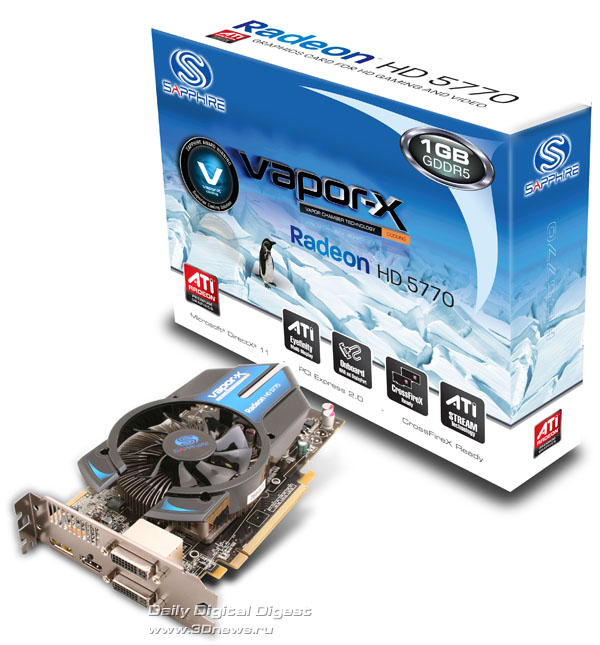 Sapphire Radeon HD 5770 Vapor-X 1GB GDDR5