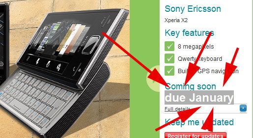 Sony Ericsson Xperia X2