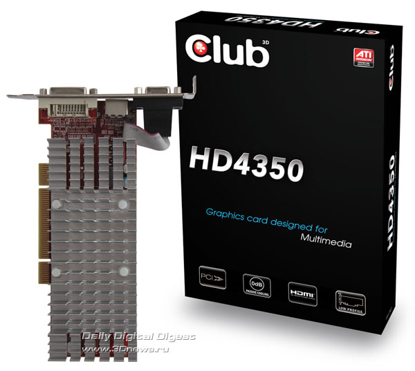 Club 3D HD 4350 PCI