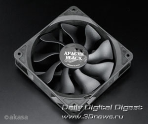 Akasa APACHE BLACK 12cm Fan