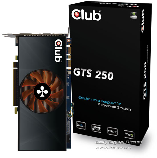 Club 3D GTS 250