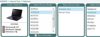 acer product listing