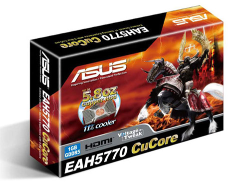 ASUS Radeon HD 5770 CuCore - больше меди, лучше охлаждение