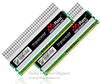 Transcend 4GB aXeRam DDR3-2000 Memory Kit
