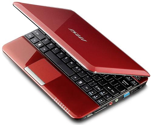 MSI U135 Netbook red