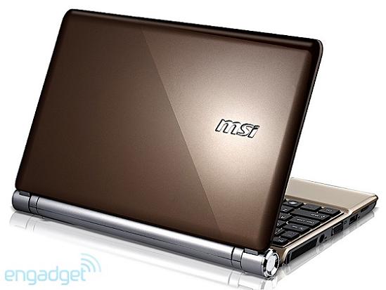 Фотогаллерея нетбука MSI U160