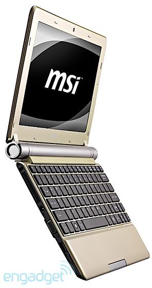 Фотогаллерея нетбука MSI U160