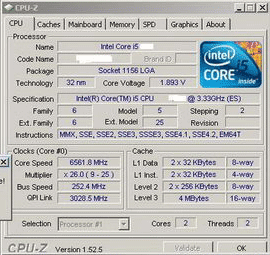Феноменальная производительность Intel Core i5-660@6,5 ГГц