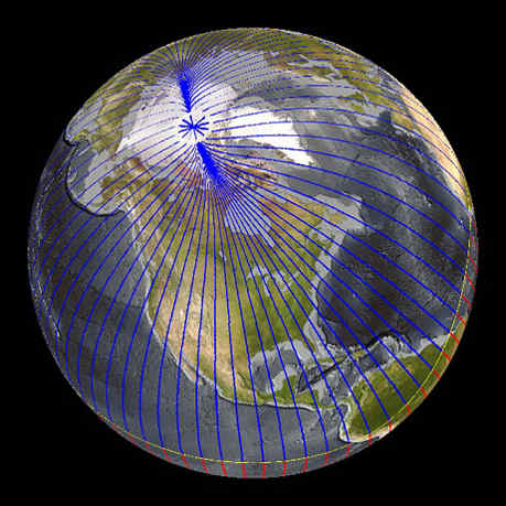 Магнитный полюс двигается от Канады к Сибири