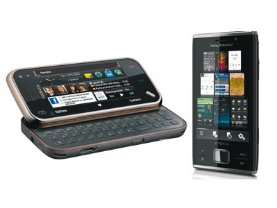 Nokia N97 Mini и Sony Ericsson Xperia X2