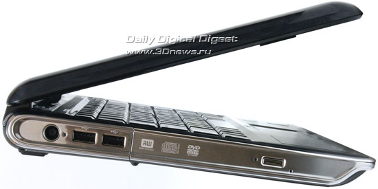 HP Pavilion dv3-2220er. Вид слева