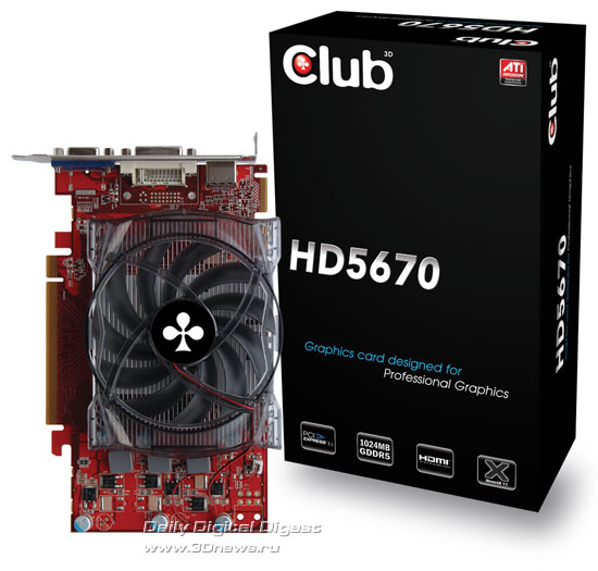 ������ ������������ Radeon HD 5670 �� ��������� AMD