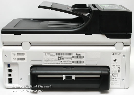 HP Officejet Pro 8500 Wireless (a909g). Вид сзади. Модуль
двухсторонней печати установлен