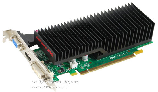 EVGA GeForce 210 with Passive Heatsink