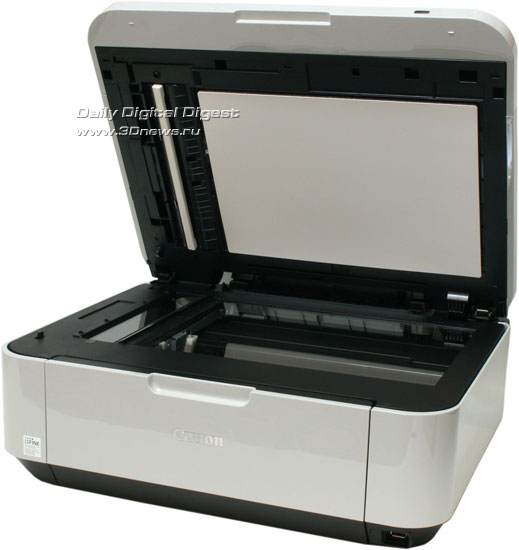 Canon PIXMA MX340. Вид общий с открытой крышкой сканера