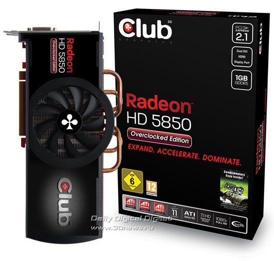 Club 3D Radeon HD 5850 Overclocked Edition