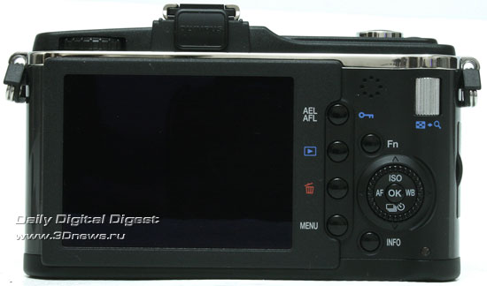 Olympus Pen E-P2. Вид сзади