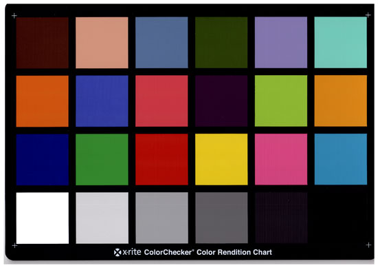 Lexmark x203n. Калибровочная таблица Munsell Color Checker