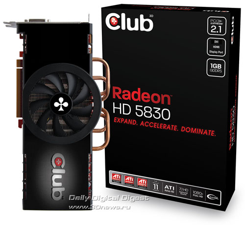 Club 3D Radeon HD 5830 1GB GDDR5